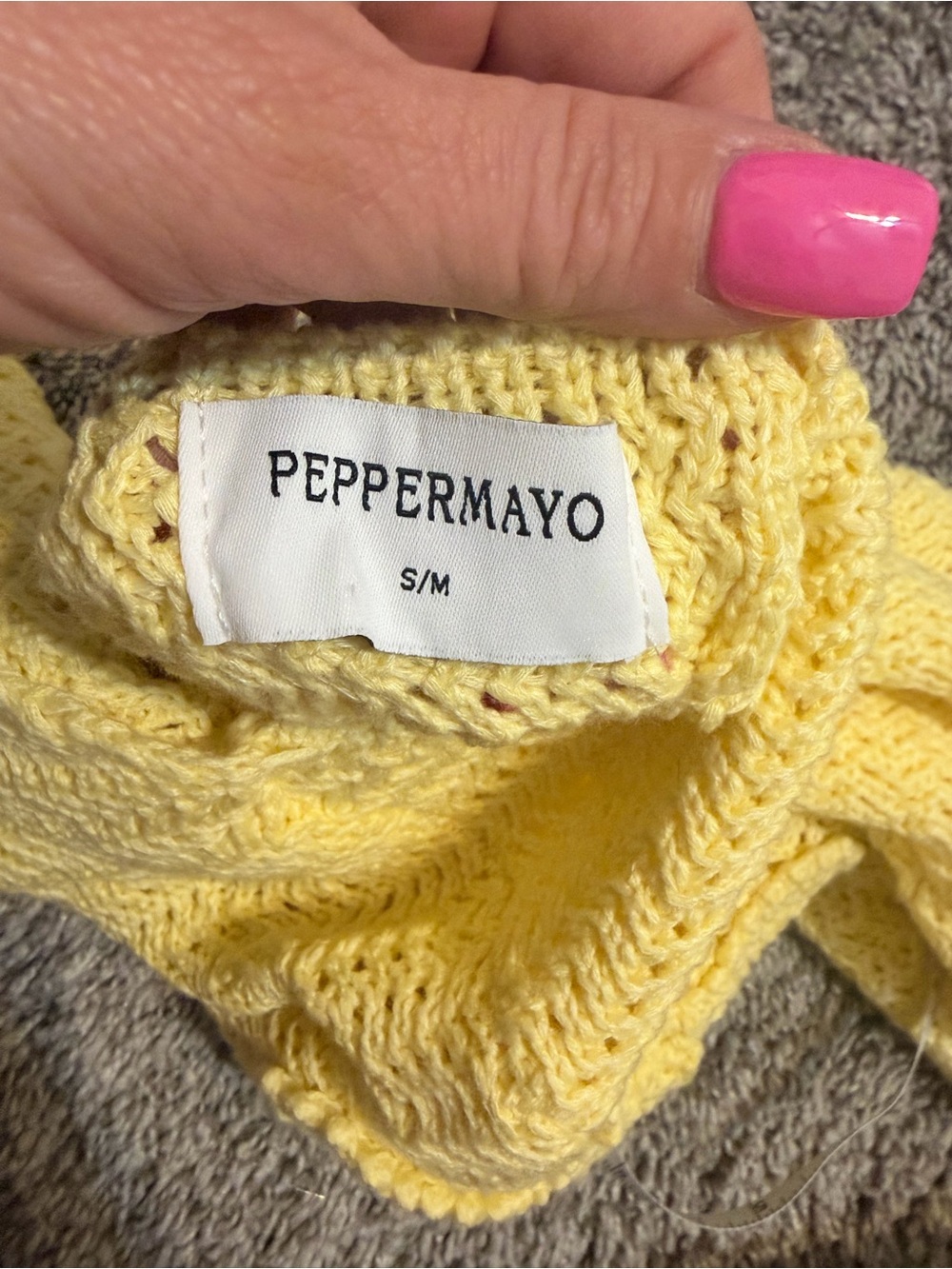 Peppermayo Yellow Crochet Maxi Dress - Picture 5 of 6